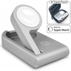 Apple Watch Charger and Stand (MFi Certified) Portable Foldable Design to Enable Nightstand Mode with Included Charger USB Cable Cord for Apple iWatch Series 1/2/3/4/5/6/SE for Home, Work or Travel Apple Watch Charger and Stand (MFi Certified) Portable Foldable Design to Enable Nightstand Mode with Included Charger USB Cable Cord for Apple iWatch Series 1/2/3/4/5/6/SE for Home, Work or Travel